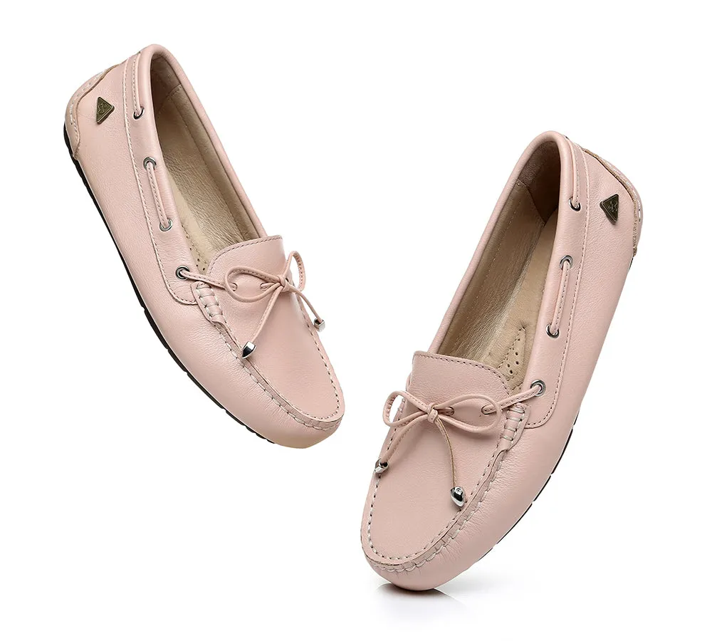 UGG Moccasins Women Summer Leather Loafers Flats Nonslip Frida