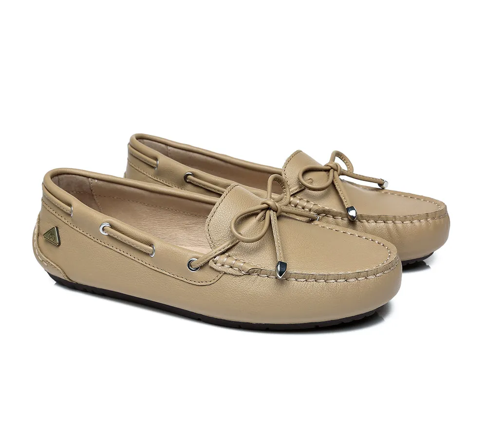 UGG Moccasins Women Summer Leather Loafers Flats Nonslip Frida