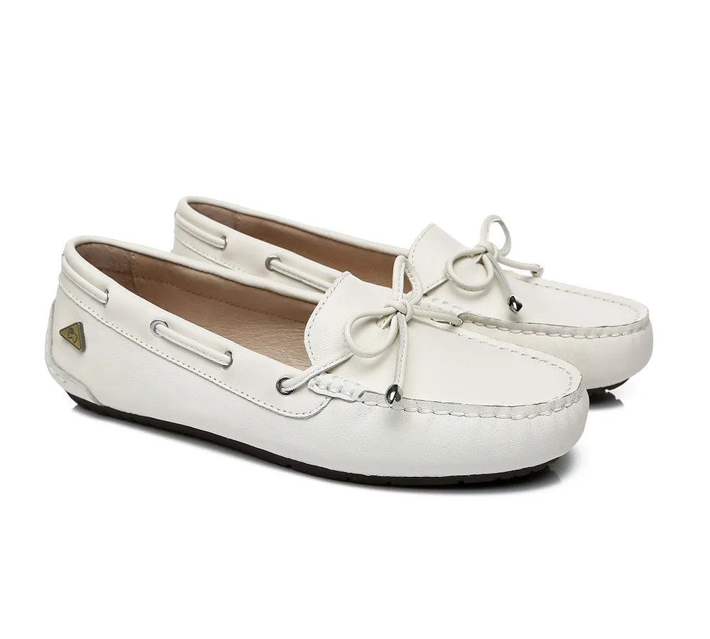 UGG Moccasins Women Summer Leather Loafers Flats Nonslip Frida