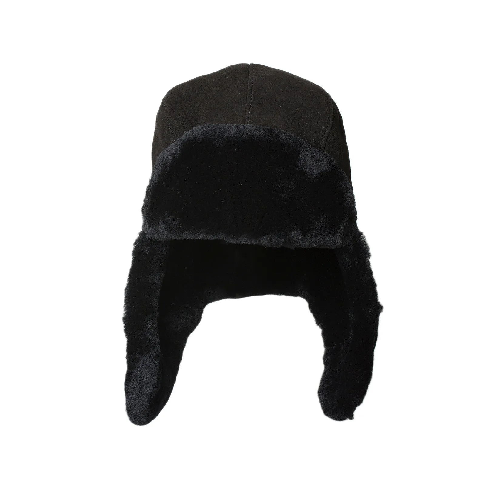 UGG Sheepskin Trapper Black Hat - Men's