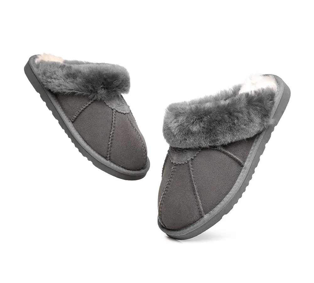 UGG Slippers Double Faced Sheepskin Wool Nonslip Slippers Robert