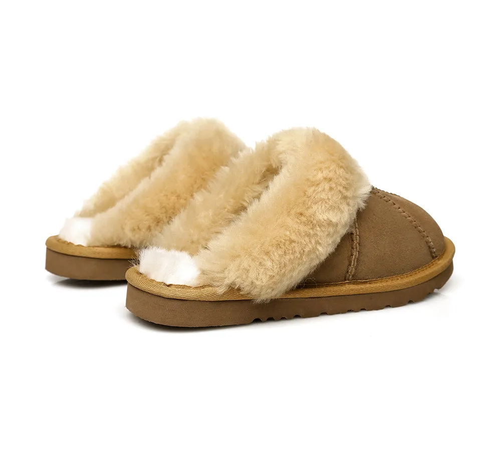 UGG Slippers Double Faced Sheepskin Wool Nonslip Slippers Robert