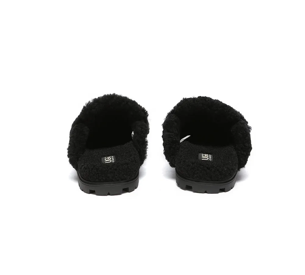 Ugg Slippers Sheepskin Wool Shearling Lined Remi