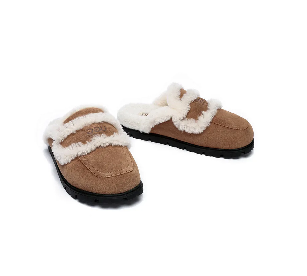 Ugg Slippers Sheepskin Wool Shearling Lined Remi