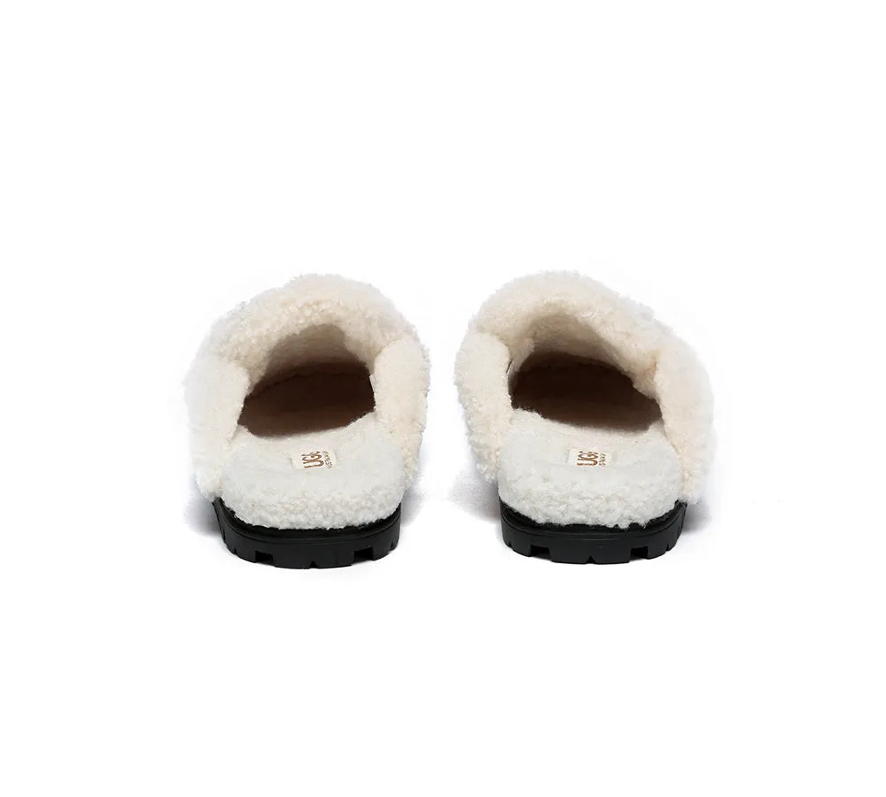 Ugg Slippers Sheepskin Wool Shearling Lined Remi