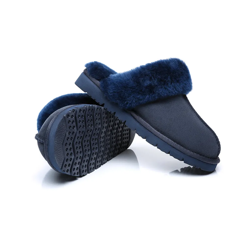 UGG Slippers Women Men Premium Sheepskin Wool House Slippers Muffin