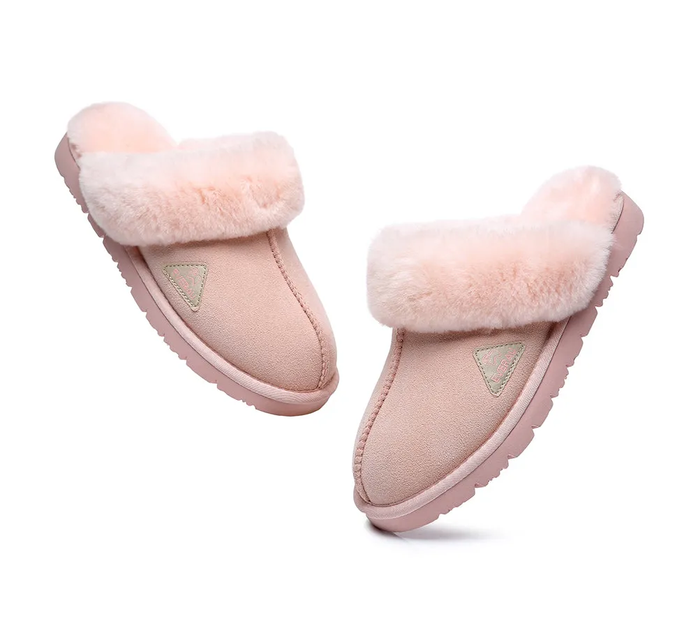 UGG Slippers Women Men Premium Sheepskin Wool House Slippers Muffin