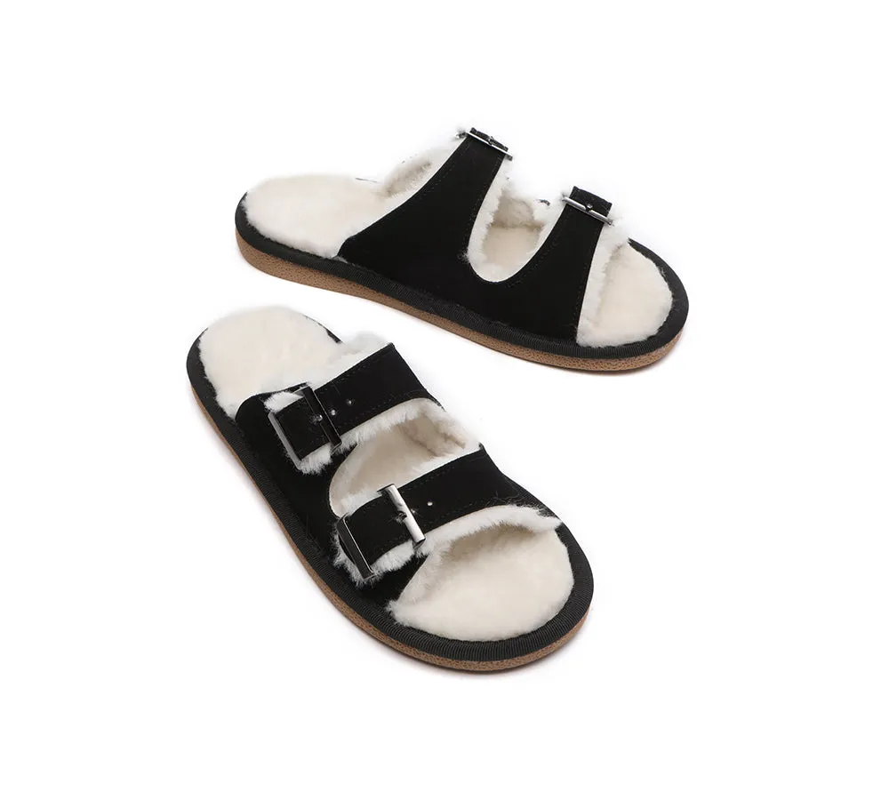 UGG Women Adjustable Buckle Sandal Slides Alcie