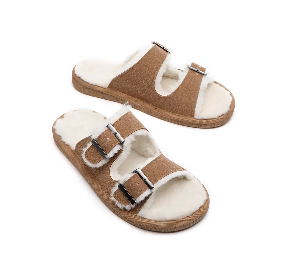 UGG Women Adjustable Buckle Sandal Slides Alcie