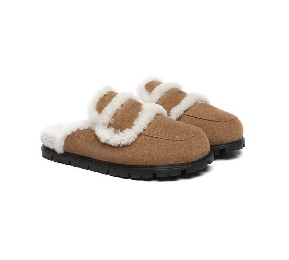 UGG Women Sheepskin Wool Shearling Lined Slippers Remi