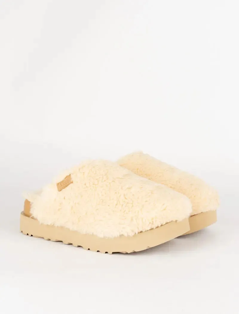 UGG Womens Fuzz Sugar Slide Natural