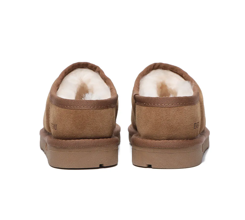 Ultra Puffer Style Women Sheepskin Wool Slippers