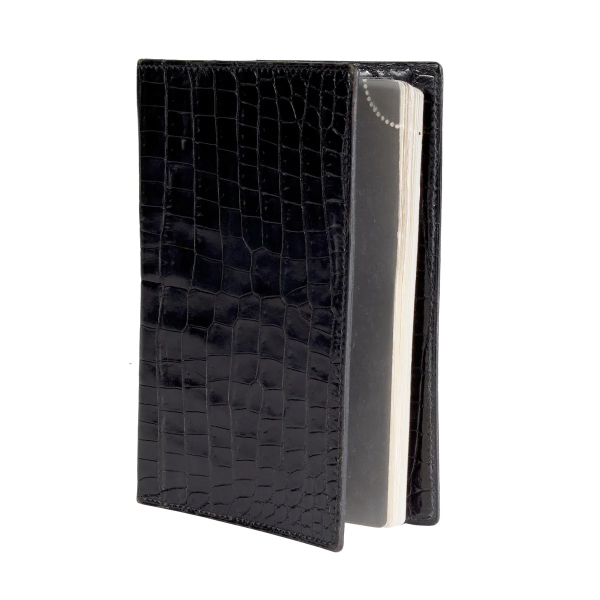 Vintage Black Croc Notebook