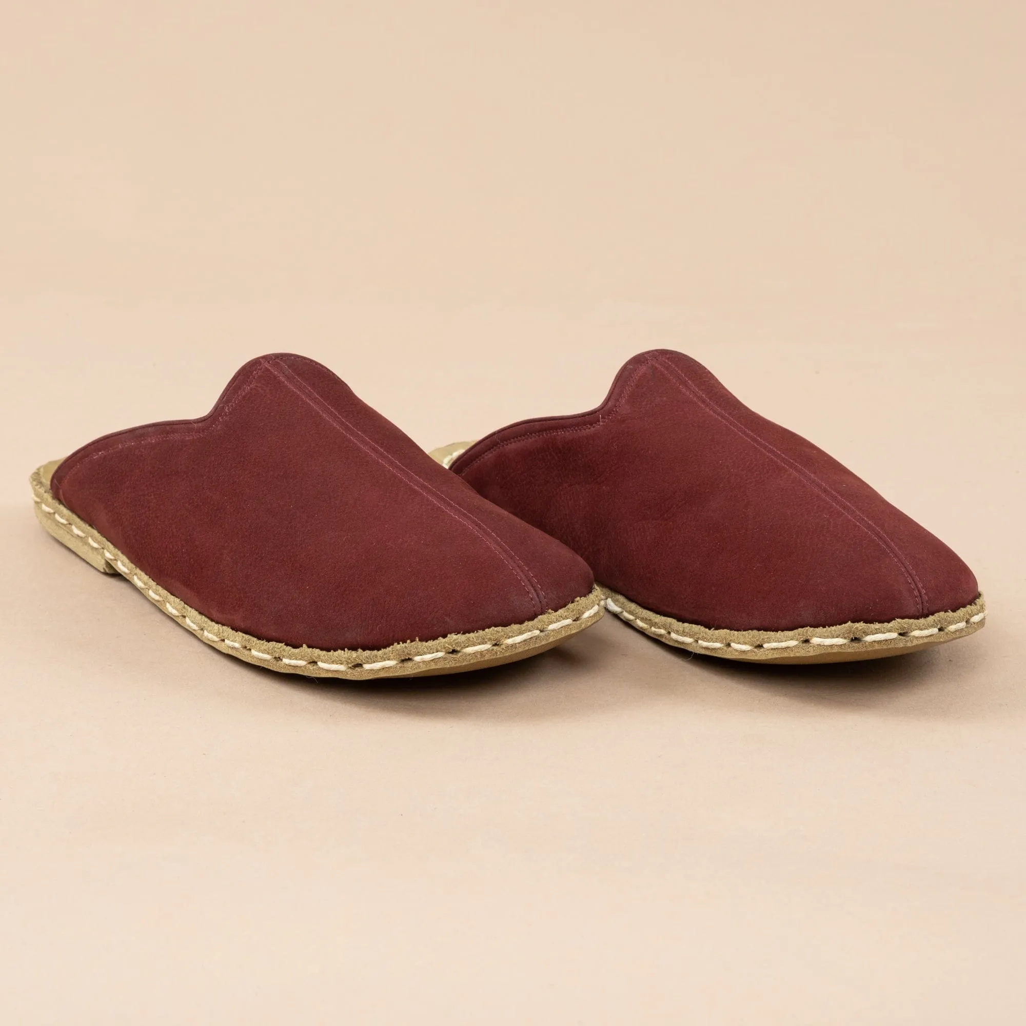 Women's Burgundy Barefoot Shearlings