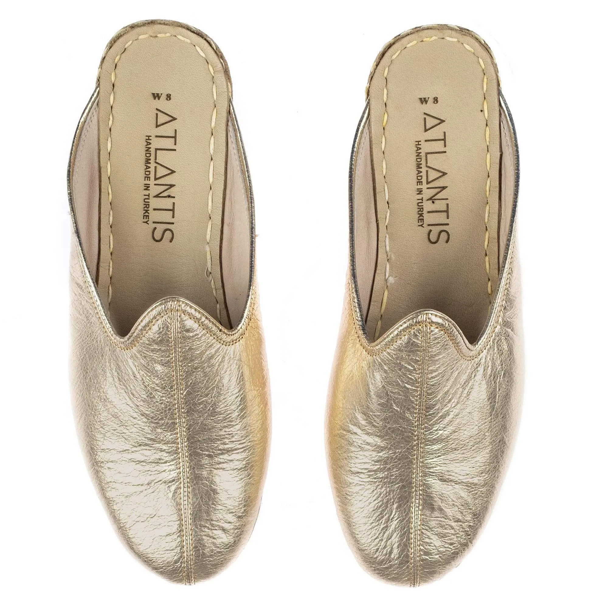 Women's Gold Slippers