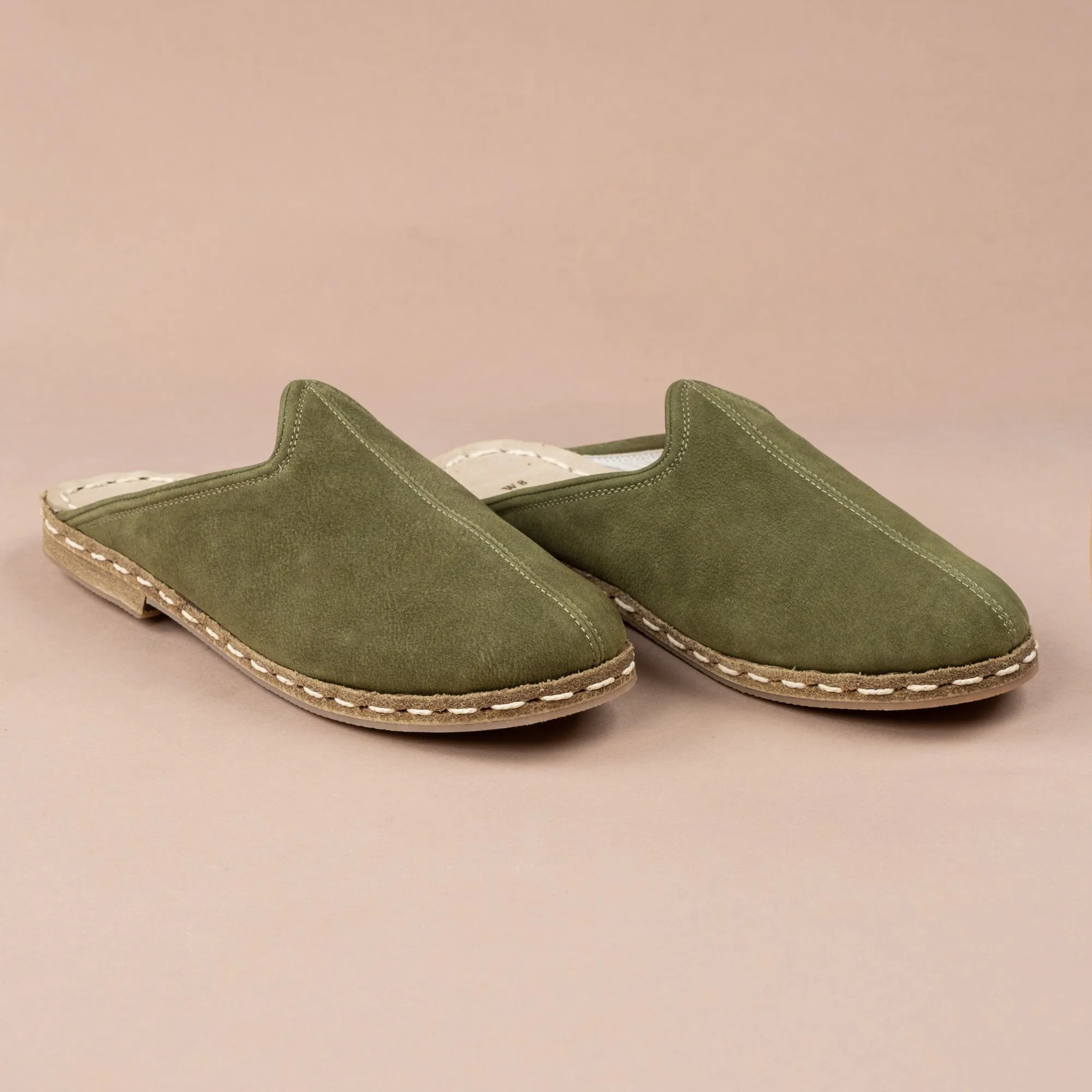 Women's Olive Slippers