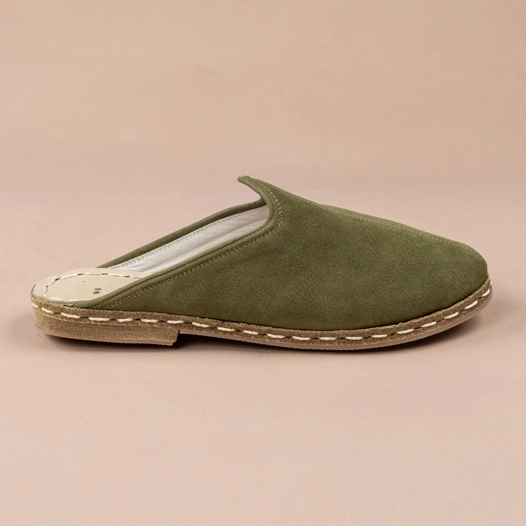 Women's Olive Slippers