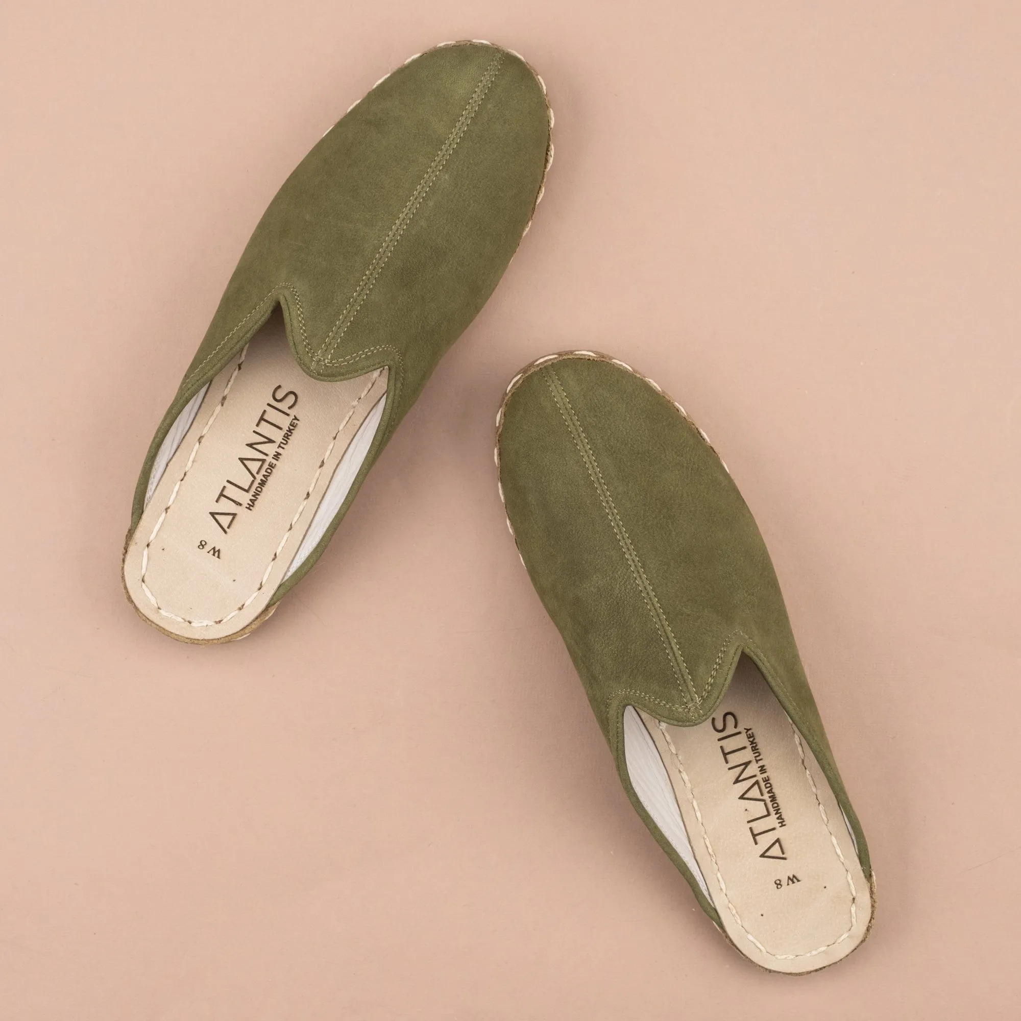 Women's Olive Slippers