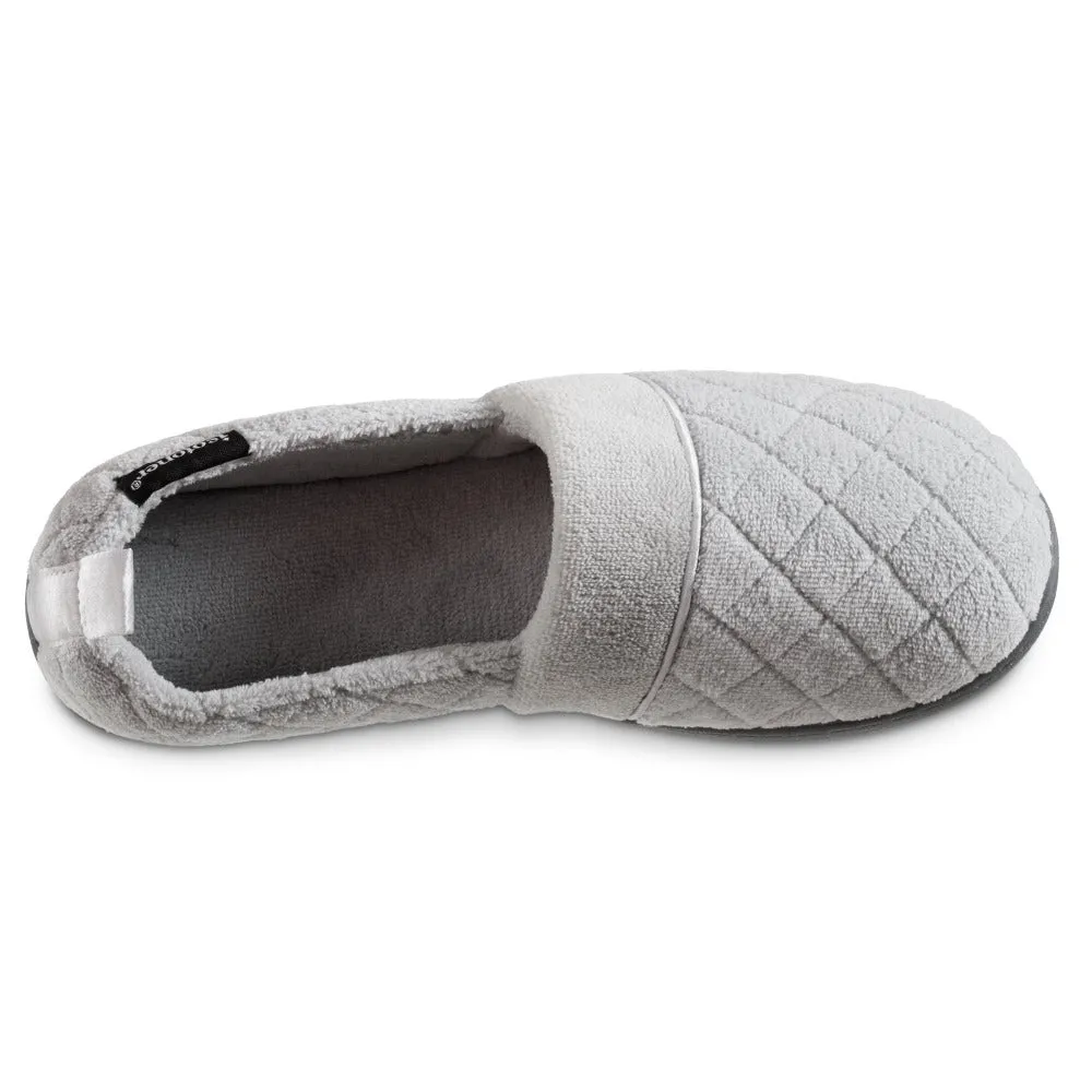 Women's Quilted Microterry Closed Back Slippers