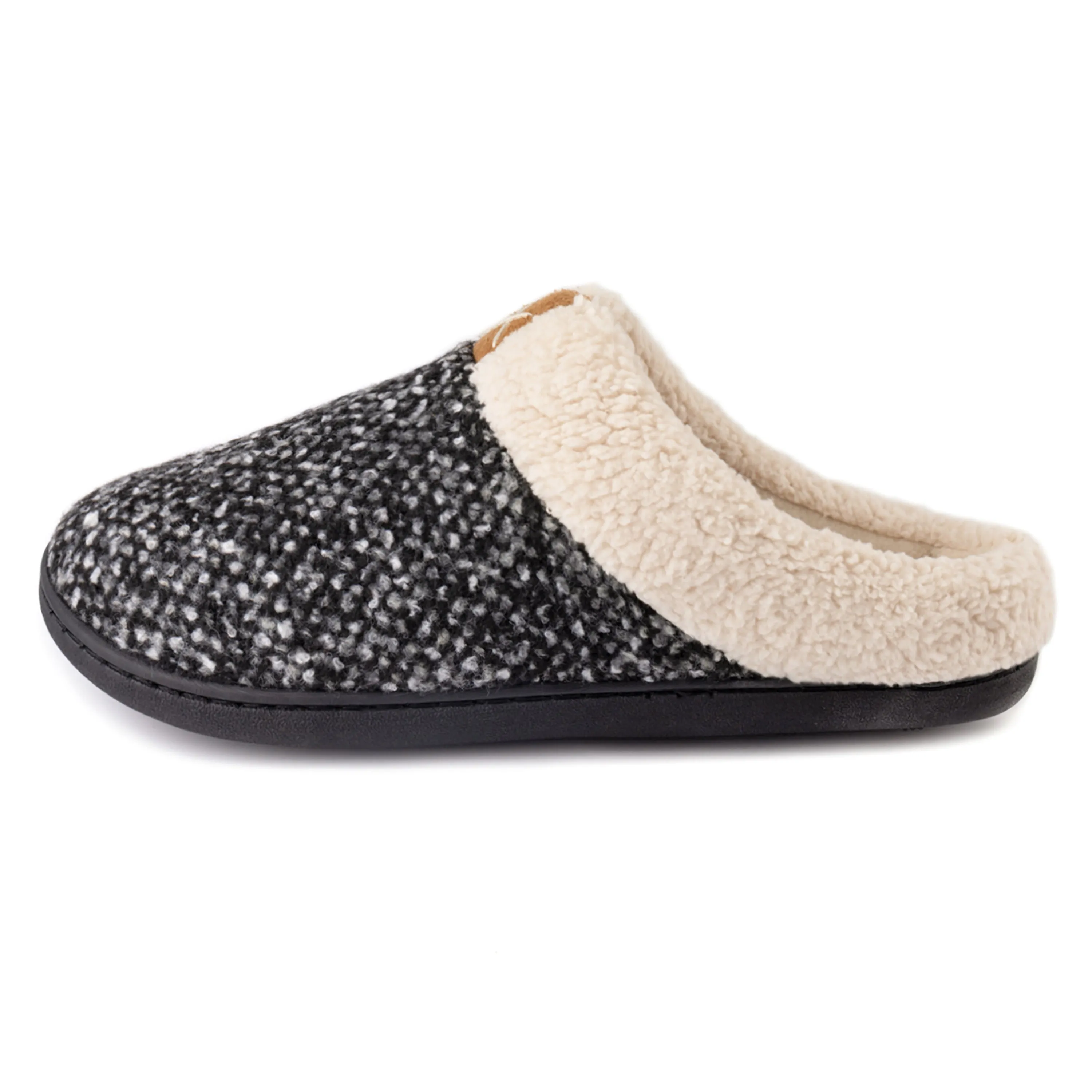 Women's Sherpa Collar Memory Foam Clog Slippers